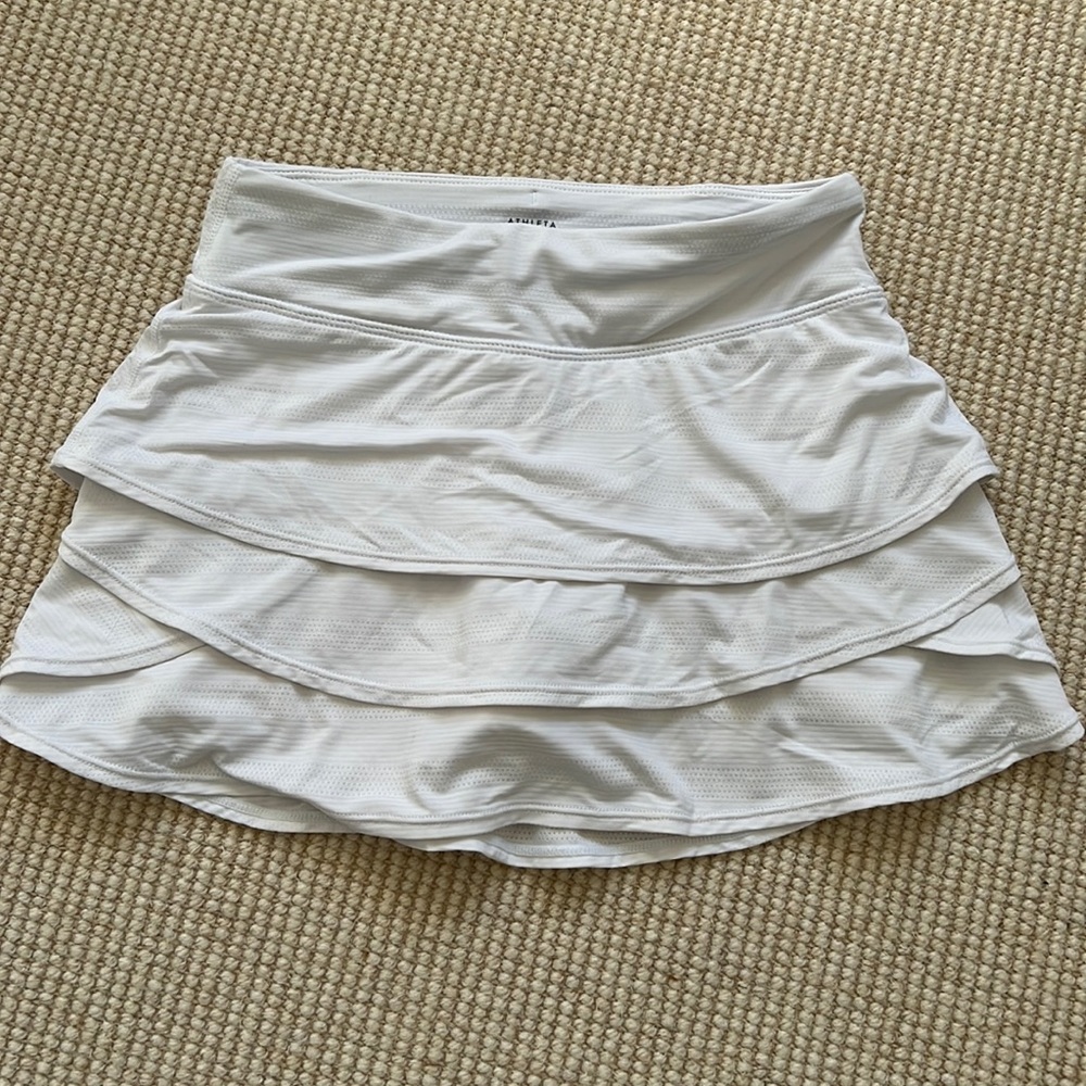 Girls white tennis skirt